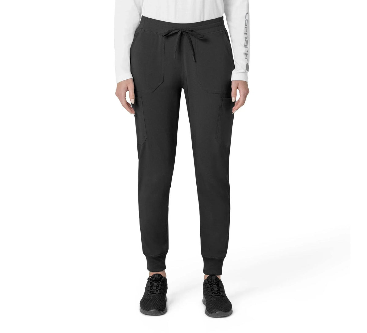 Women's Stretch Cargo Jogger Scrub Pants - Pink