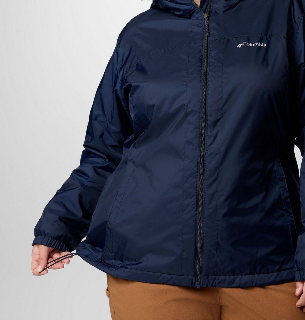 Women's Sherpa-Lined Rain Jacket - Green