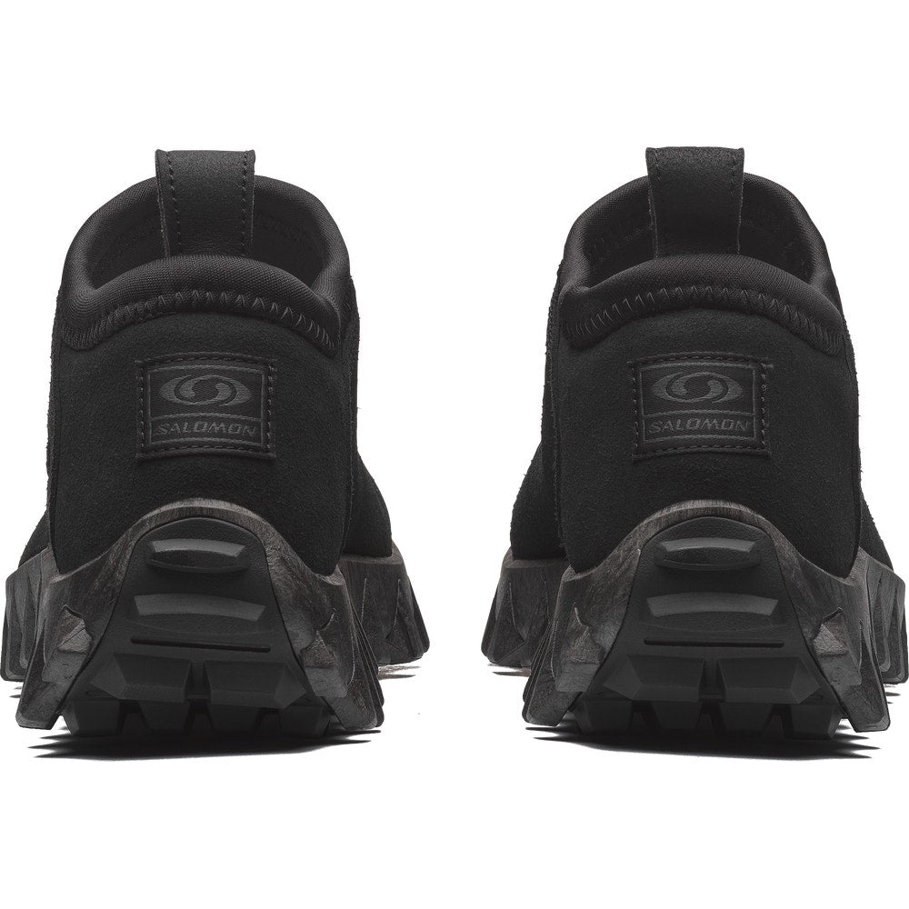Suede Winter Slip-On Clog - Black