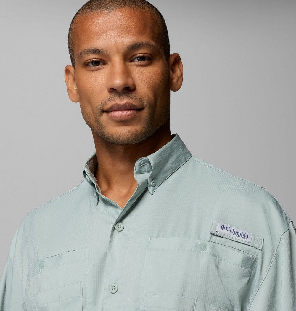Men's Short-Sleeve Fishing Shirt - Blue