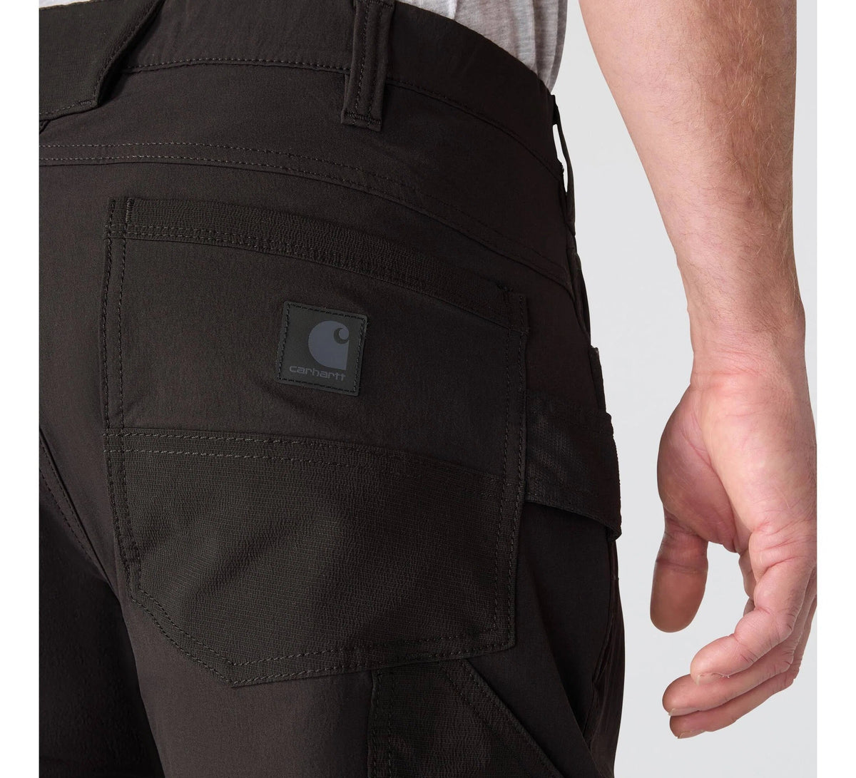 Water-Resistant Tapered Work Pants - Mud Gray