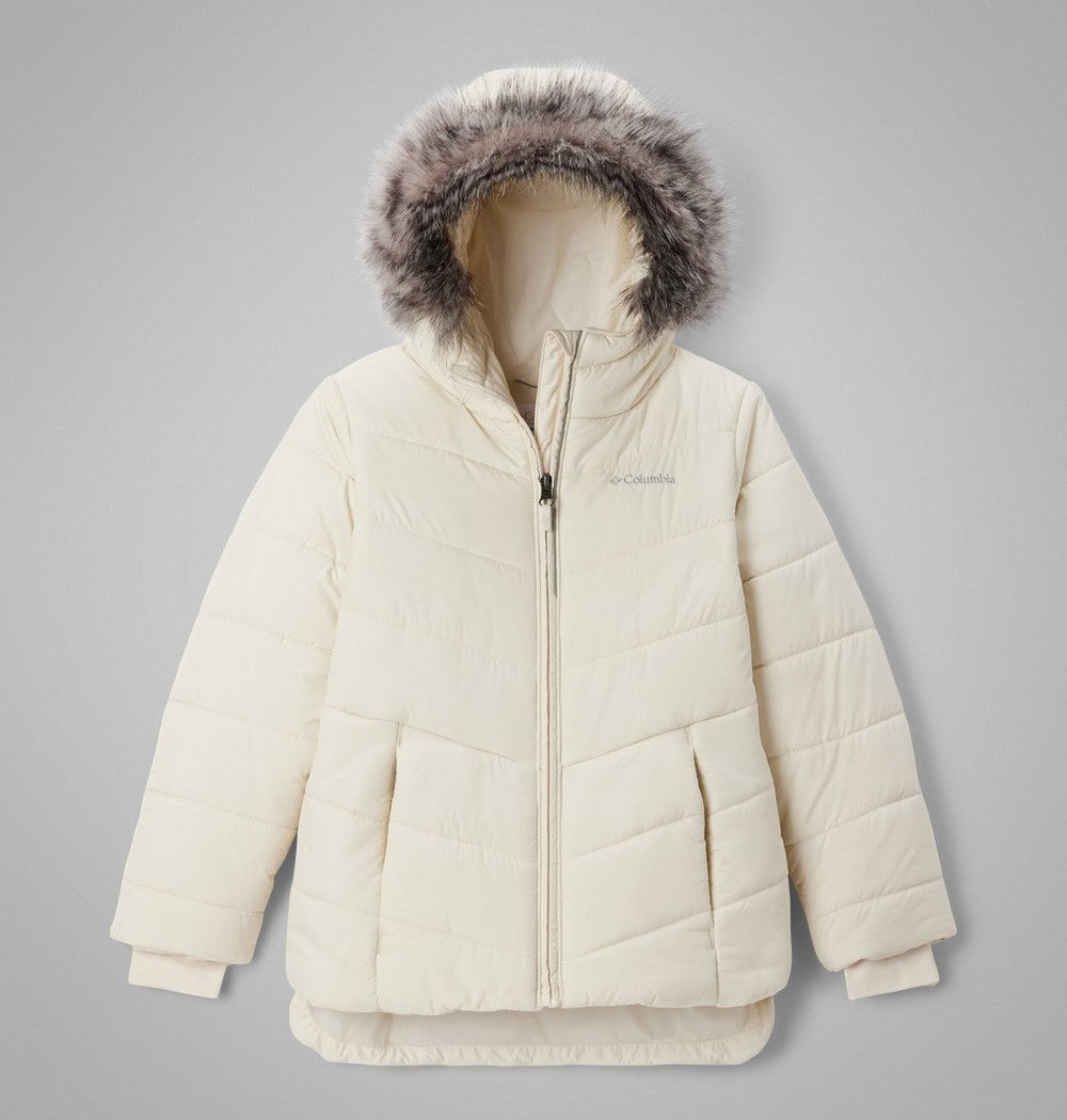 Girls' Insulated Hooded Jacket - Wine