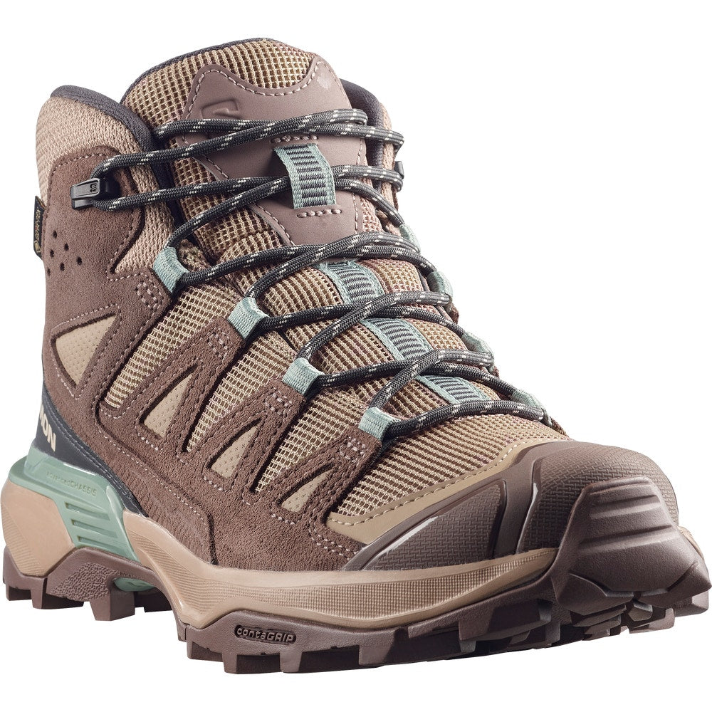 Women's Waterproof Leather Mid Hiking Boots - Tan