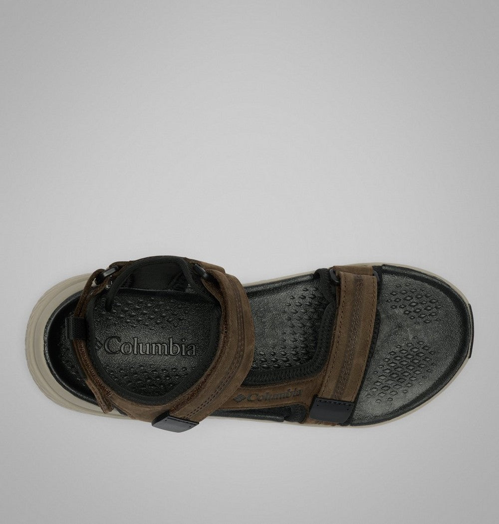 Men's Nubuck Leather Trail Sandal - Black