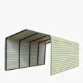 All-Steel Carport 12 ft x 20 ft, Fully Enclosed Sides - CP1220F