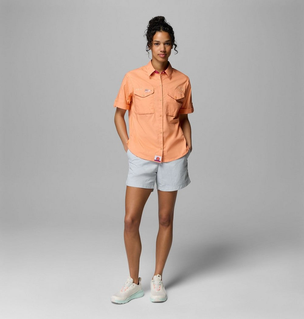 Women's Short Sleeve Fishing Shirt - Navy