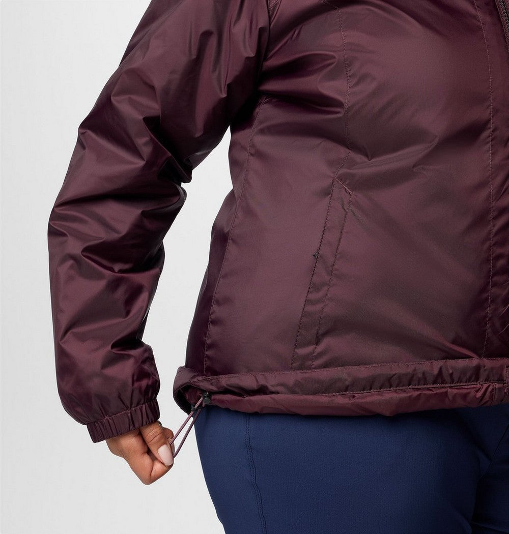 Women's Sherpa-Lined Rain Jacket - Green
