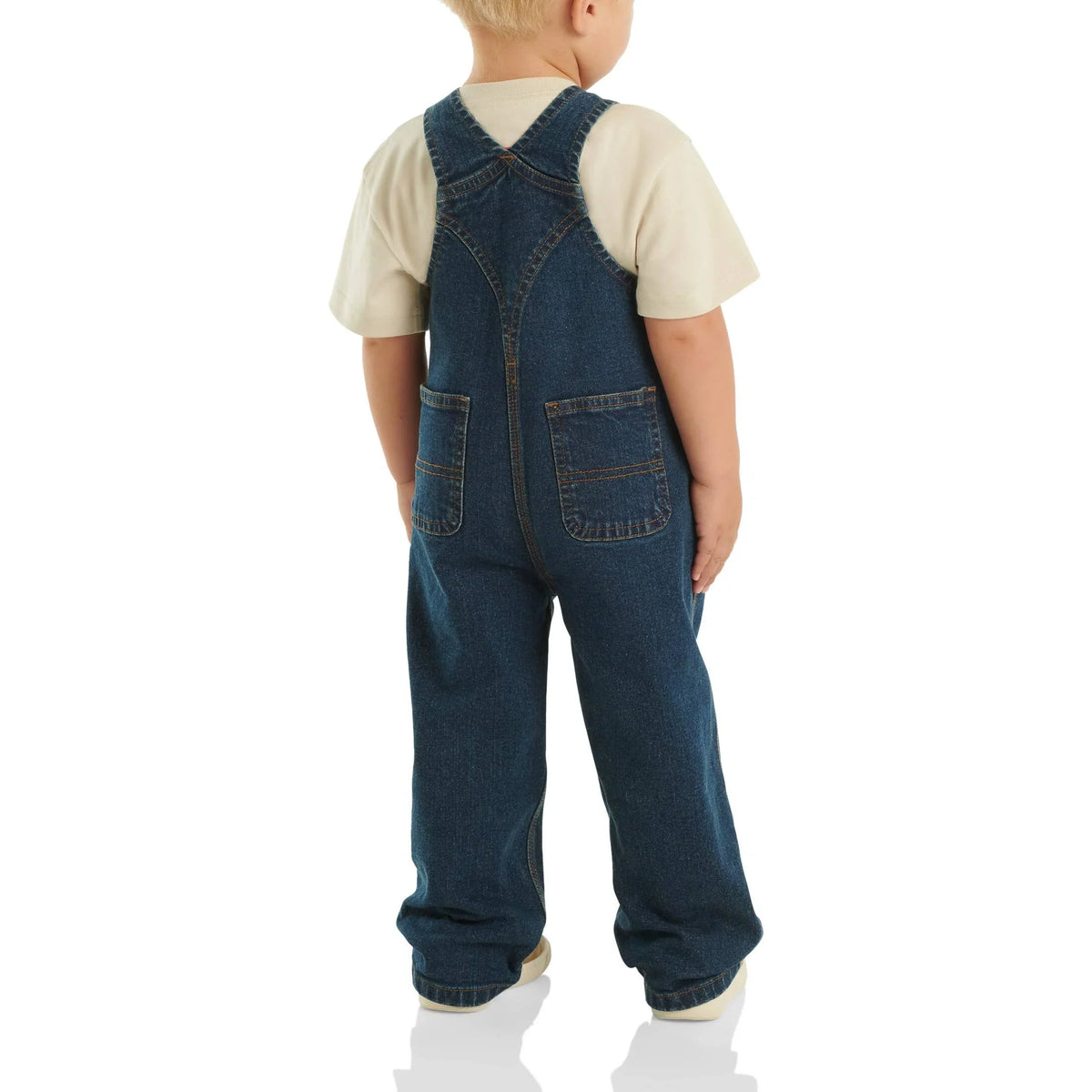 Kids' Stretch Denim Bib Overalls - Medium Wash