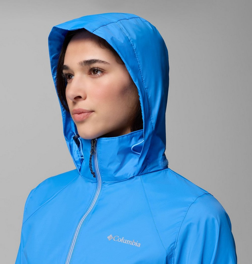 Women's Packable Water-Repellent Jacket - Blue