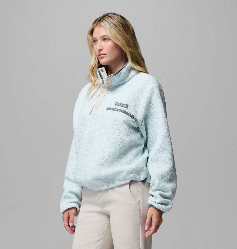Women's Cropped Half-Snap Fleece Pullover