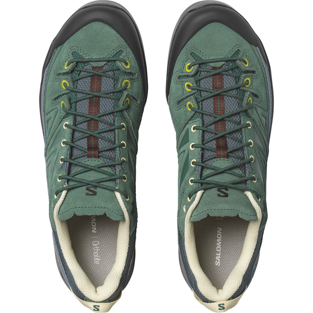 Suede And Canvas Outdoor Sneakers - Blue
