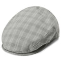 Grey Plaid Moda Flat Cap
