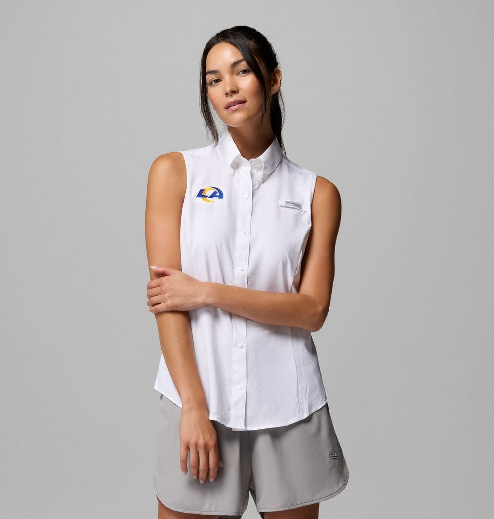 Women's Sleeveless Sun Shirt - White