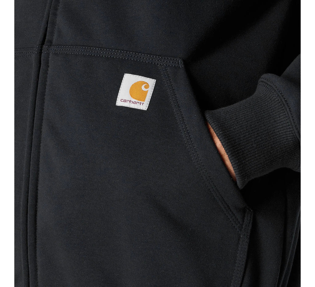 Men's Water-Repellent Full-Zip Hoodie - Black