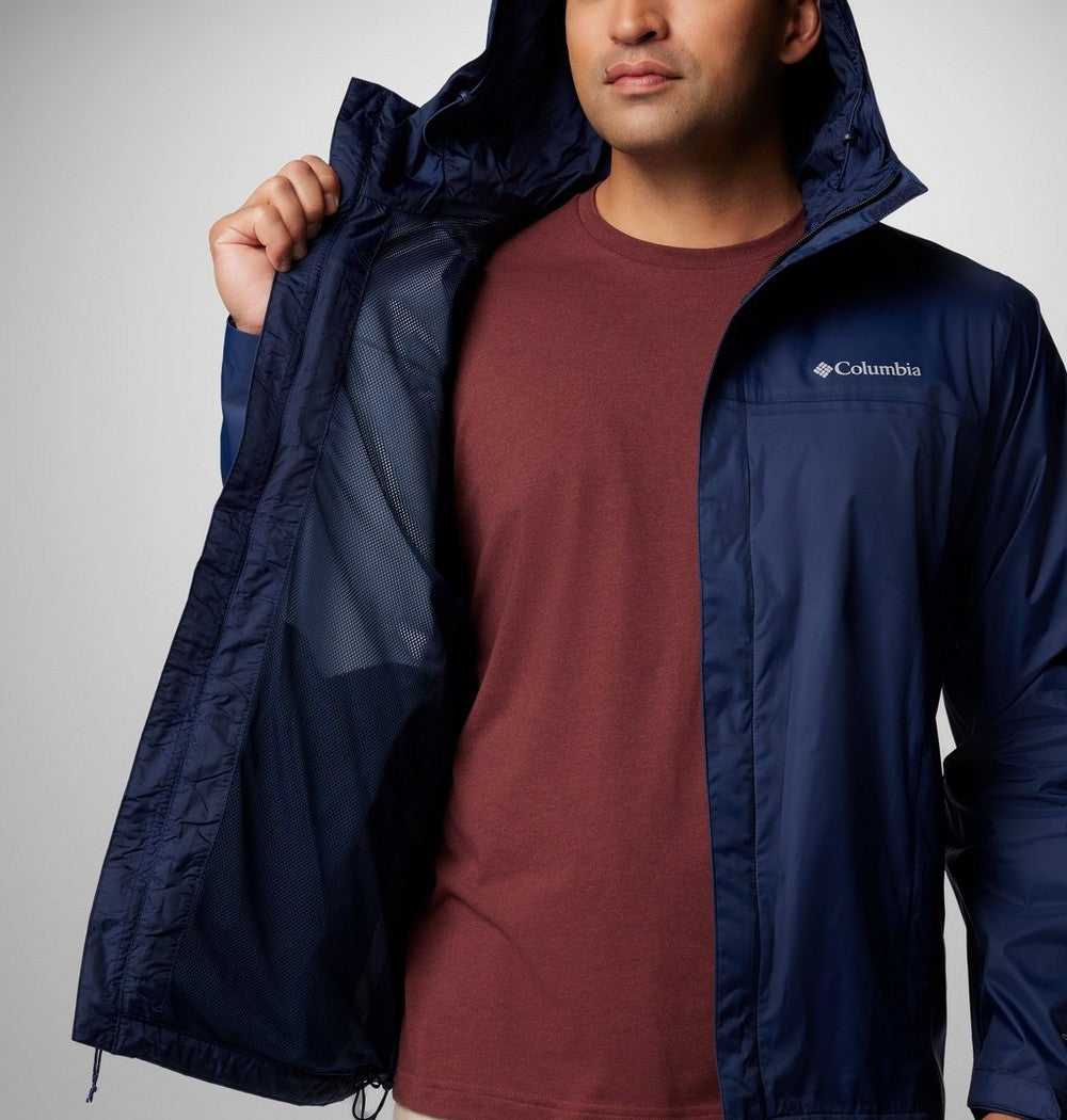 Men's Tall Waterproof Rain Jacket - Blue