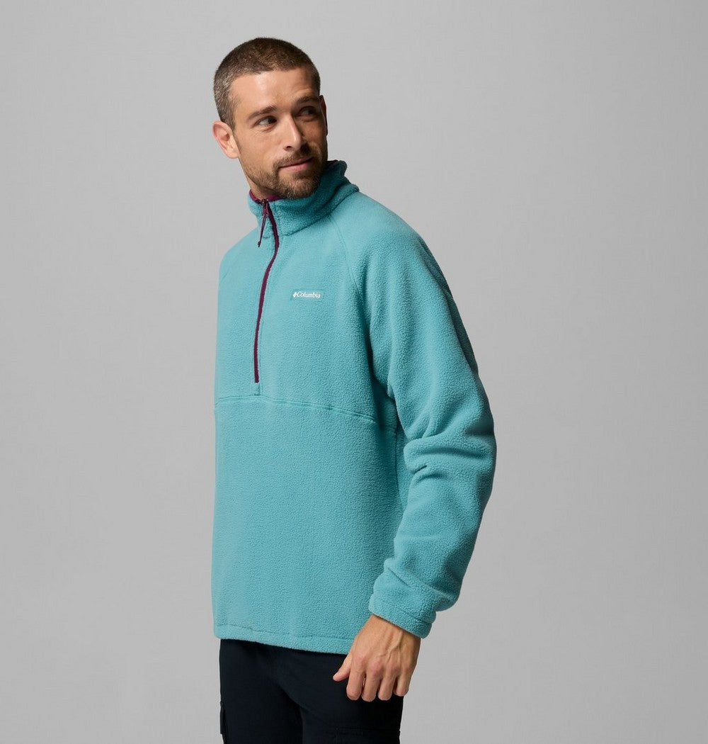 Men's Fleece Half-Zip Pullover - Dark Grey