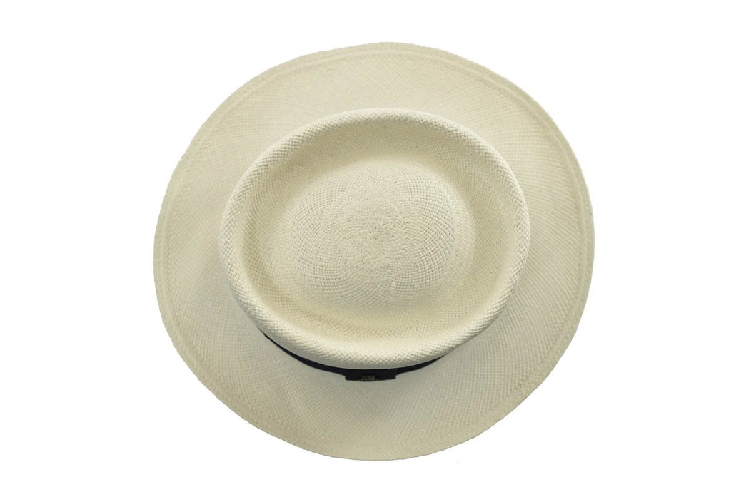 Advanced Original Panama Hat-White Oval Crown-Handwoven In Ecuador