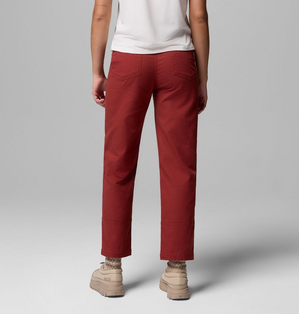 Women's High-Rise Straight Leg Pants - Red