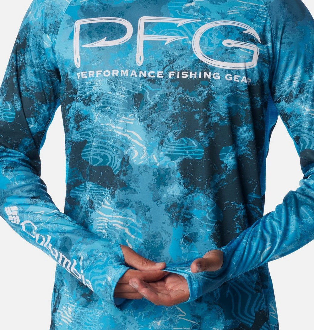 Men's Ventilated UPF 50 Sun Hoodie - Teal