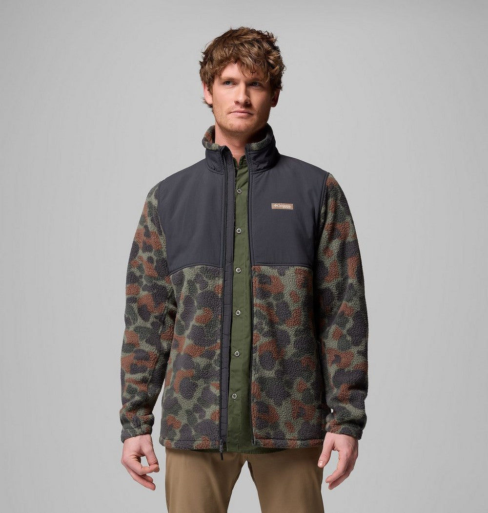 Men's Water-Resistant Sherpa Fleece Jacket - Camo