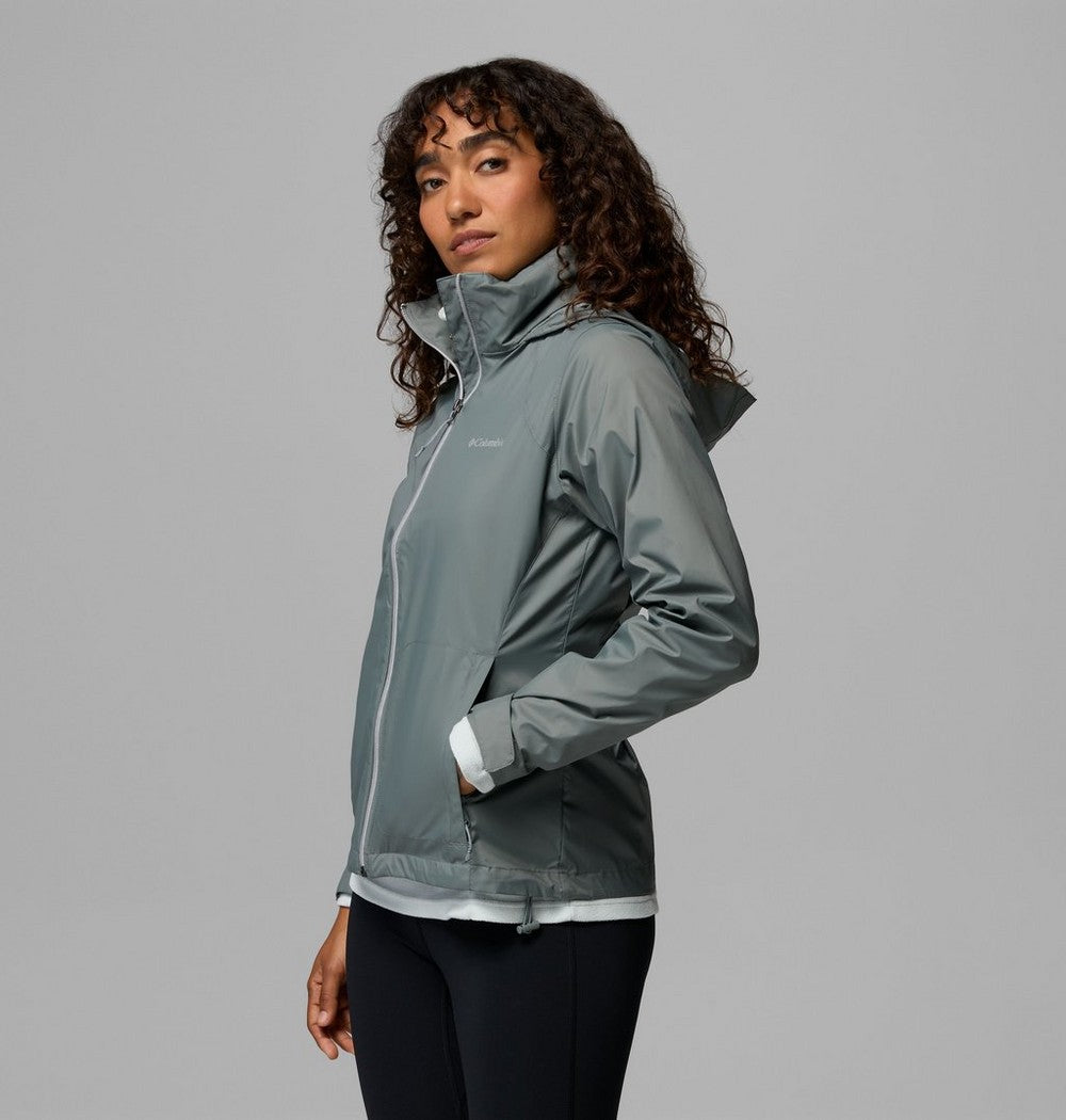 Women's Packable Water-Repellent Jacket - Blue