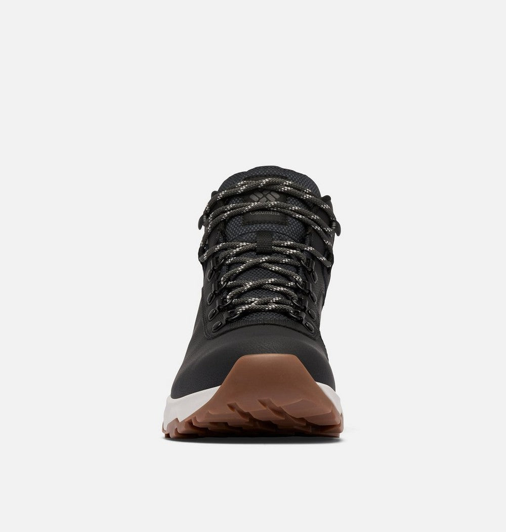 Men's Wide Waterproof Leather Hiking Boot - Black