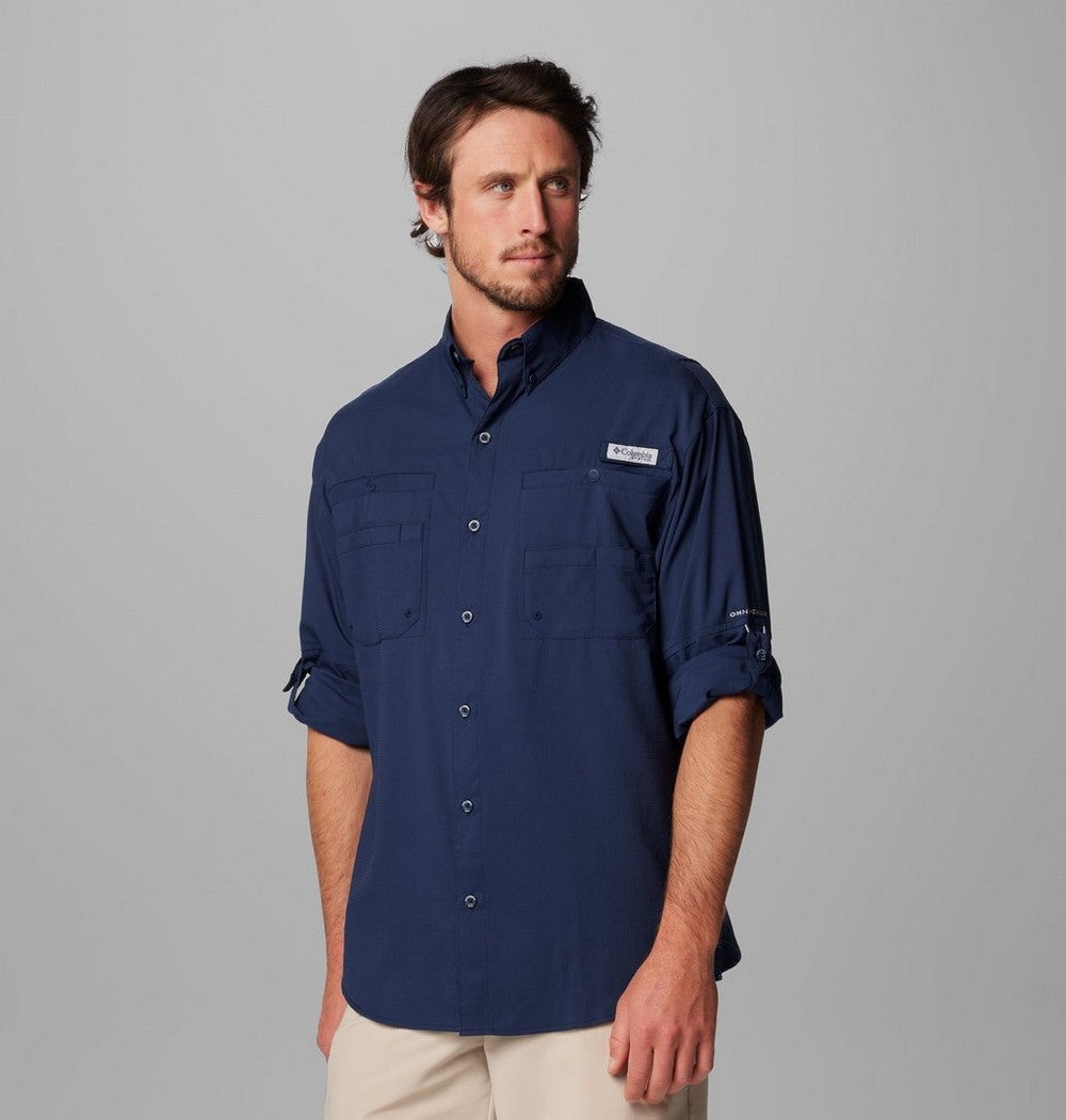 Men's Long-Sleeve Fishing Shirt - Teal