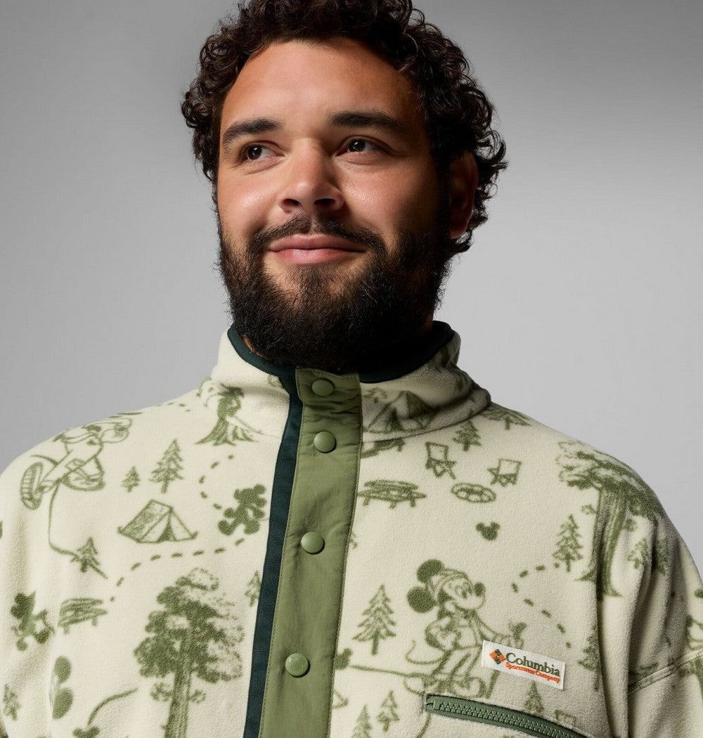 Men's Big Half-Snap Graphic Fleece Pullover