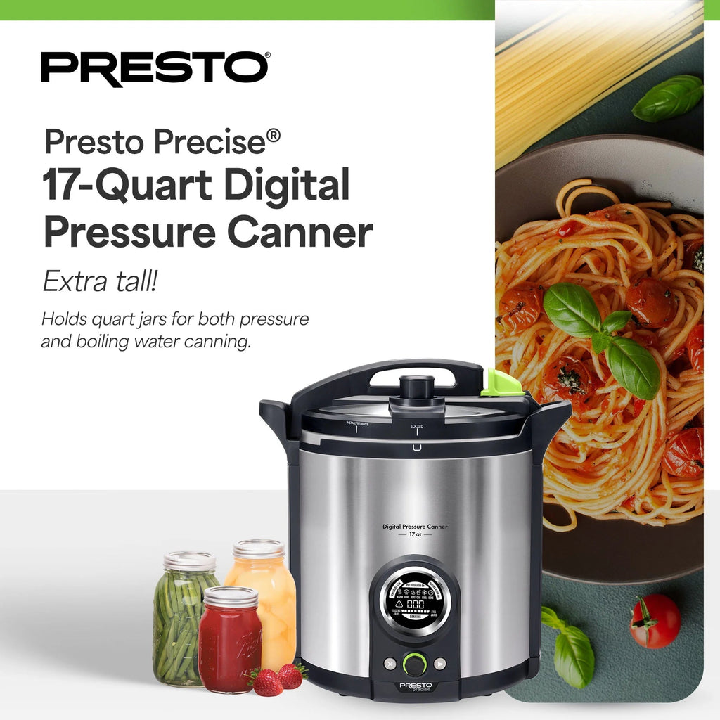 Presto 17 Qt Stainless Steel Electric Pressure Canner, Silver - 02152