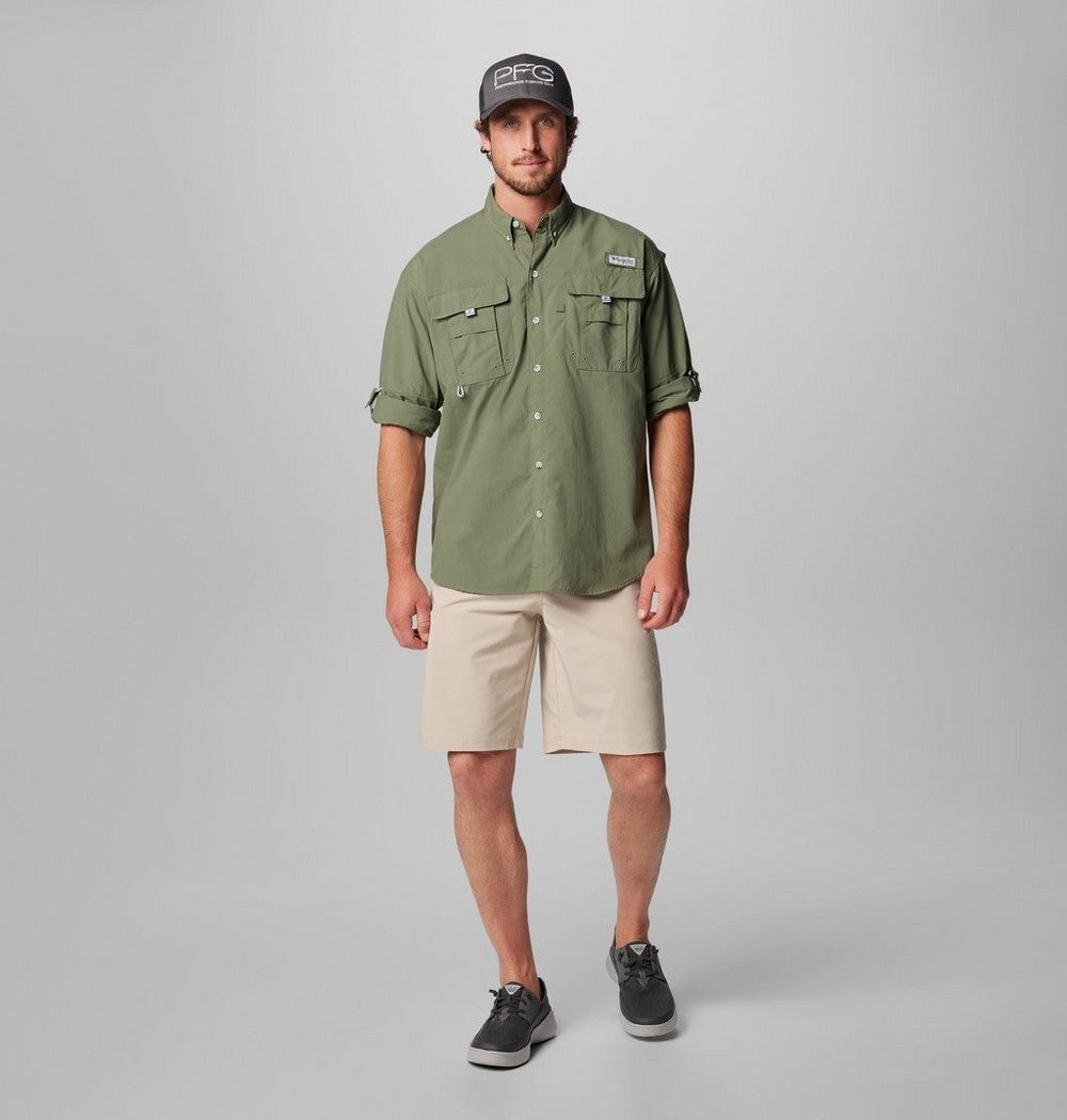 Men's Vented Long-Sleeve Fishing Shirt - Blue