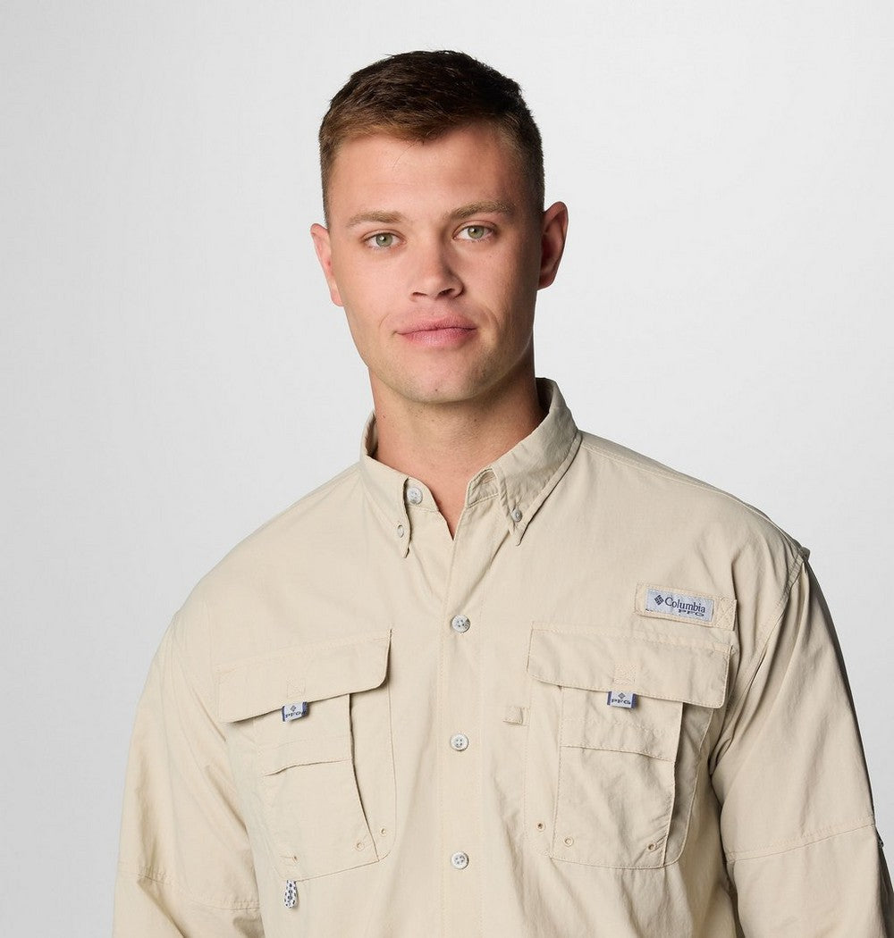 Men's Tall Long-Sleeve Vented Fishing Shirt - Gray