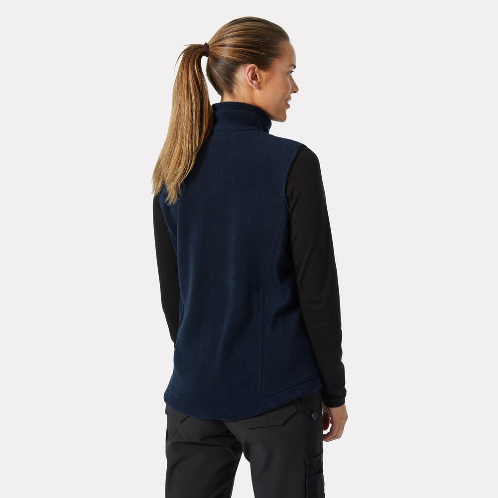 Women's Fleece Work Vest - Black