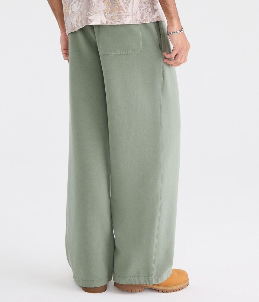 Extra-Wide-Leg Baggy Fleece Sweatpants