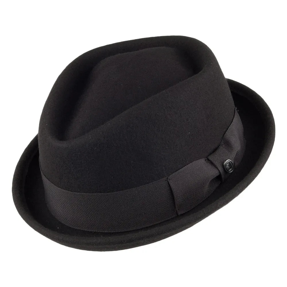 Thread Jaxon & James Crushable Diamond Crown Pork Pie Black Wholesale Pack