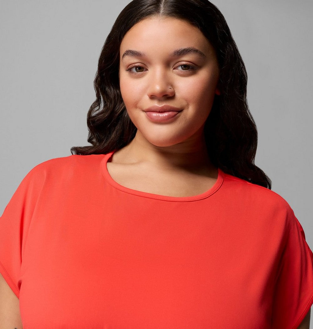 Women's Plus Short Sleeve Sun Dress - Navy