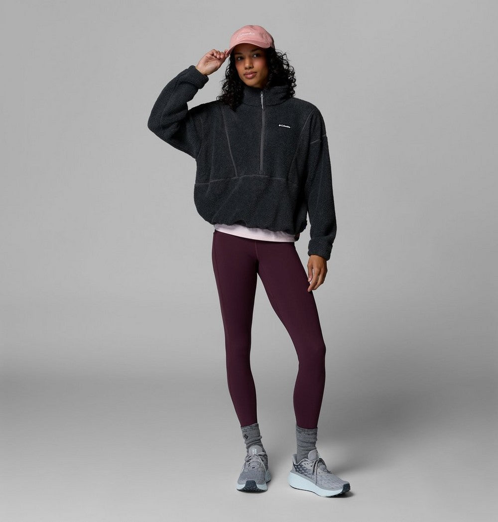 Women's Fleece Half-Zip Pullover - Blue Grey