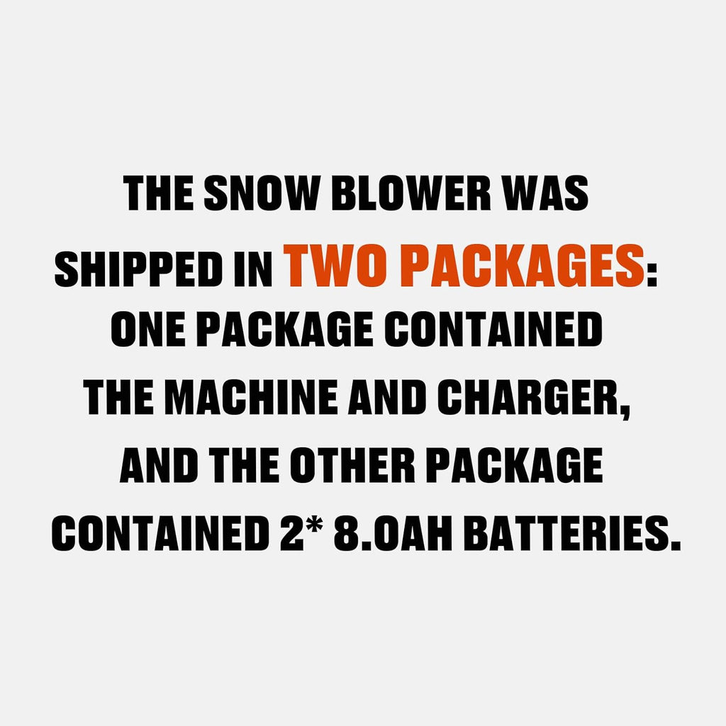 SENIX Cordless Snow Blower 60V 21 in Steel Auger Heated Handle - 3500W
