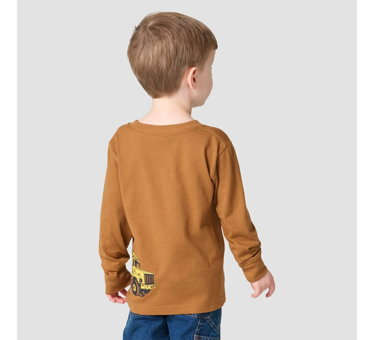 Boys' Construction Vehicle T-Shirt - Brown