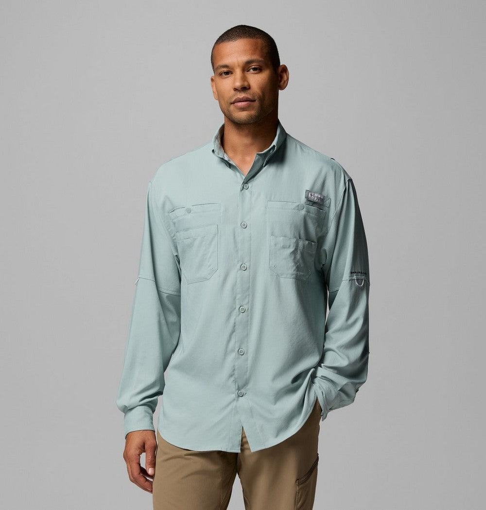Men's Long-Sleeve Fishing Shirt - Teal