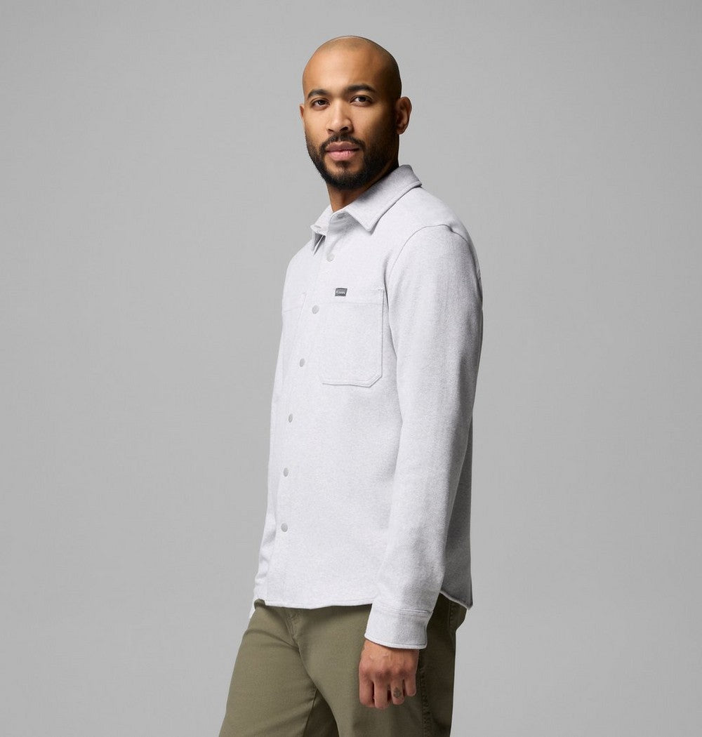 Men's Long-Sleeve Knit Snap Shirt - Black