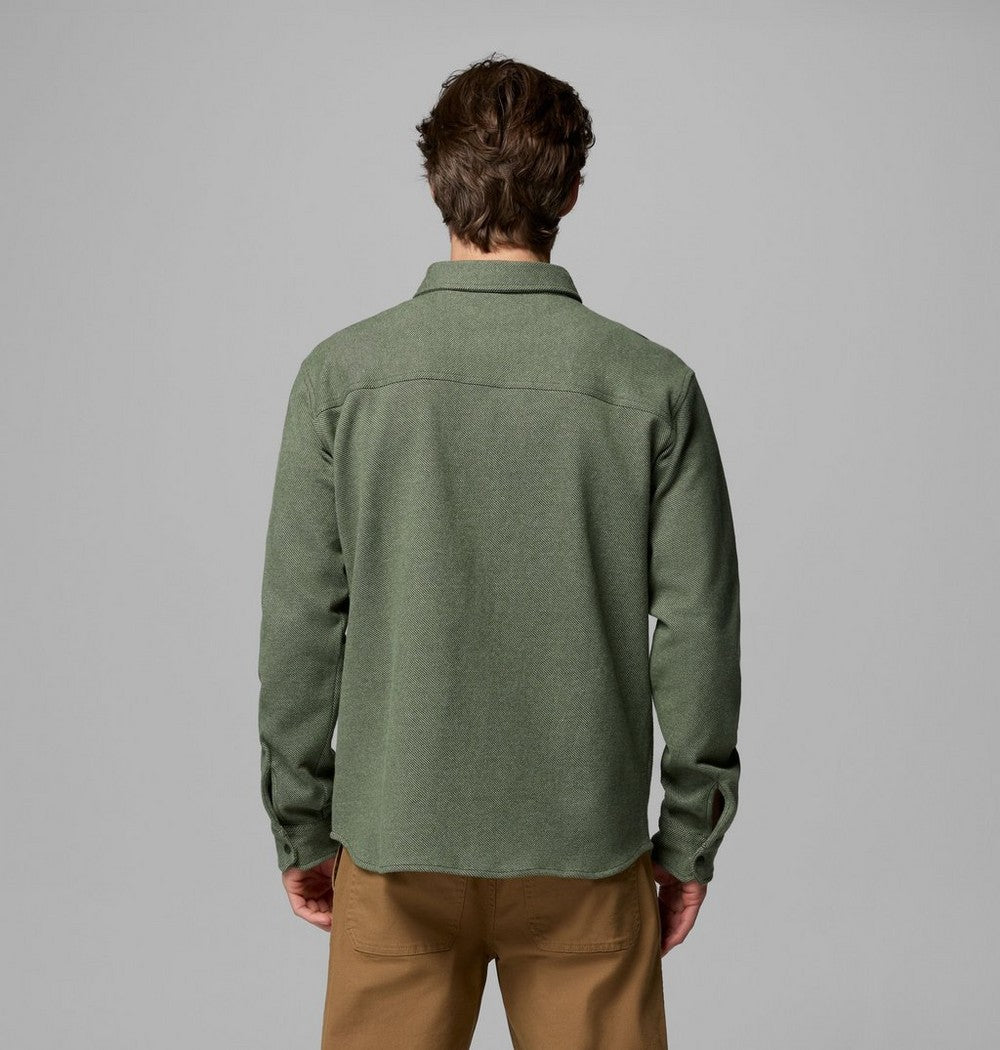 Men's Long-Sleeve Knit Snap Shirt - Black