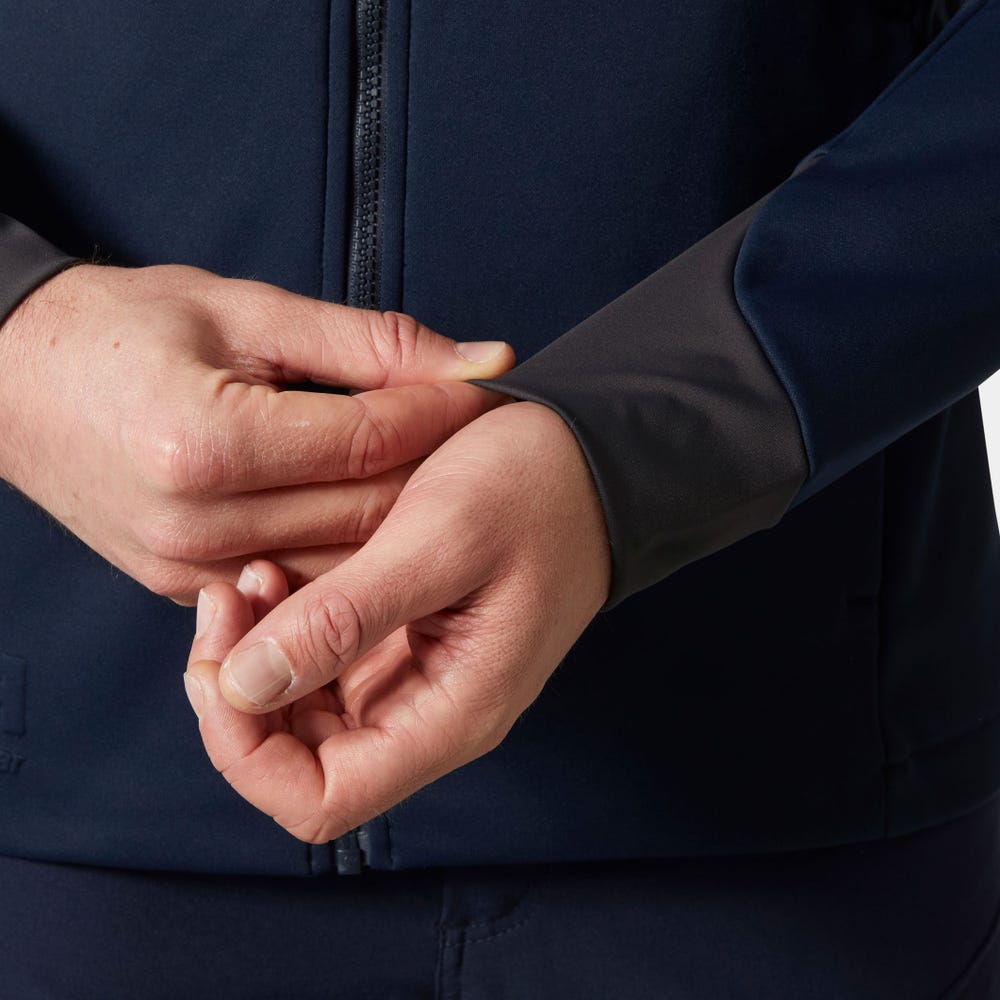 Men's Hooded Midlayer Work Jacket - Gray