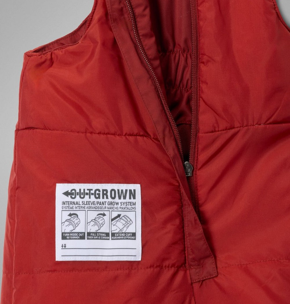 Toddler Waterproof Insulated Snow Bib - Red