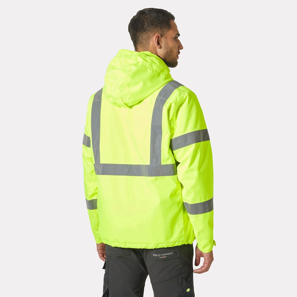 High-Visibility Insulated Winter Jacket - Orange