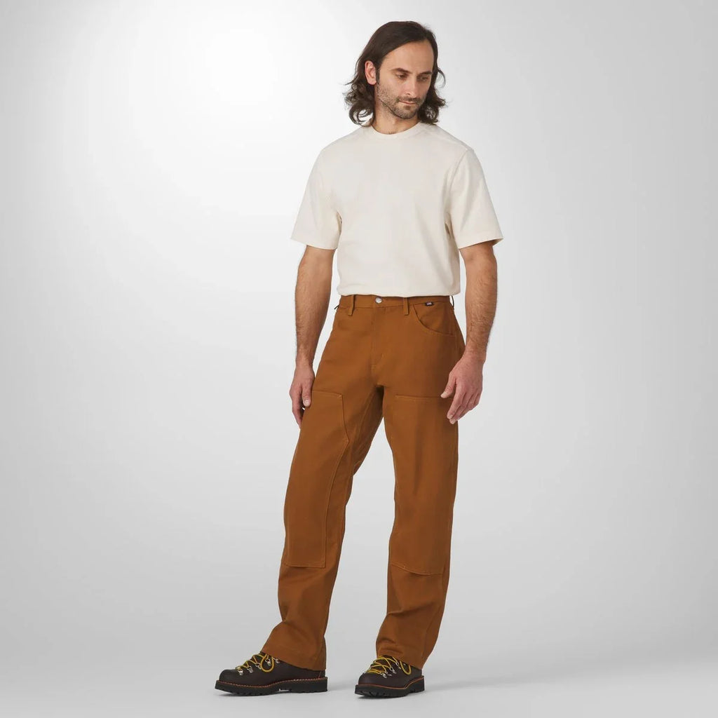 Double-Knee Duck Canvas Work Pants - Tan