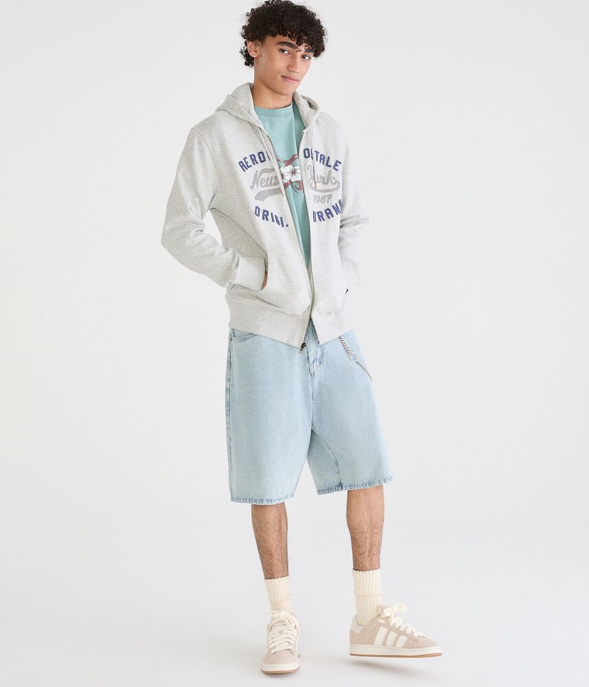Graphic Full-Zip Fleece Hoodie