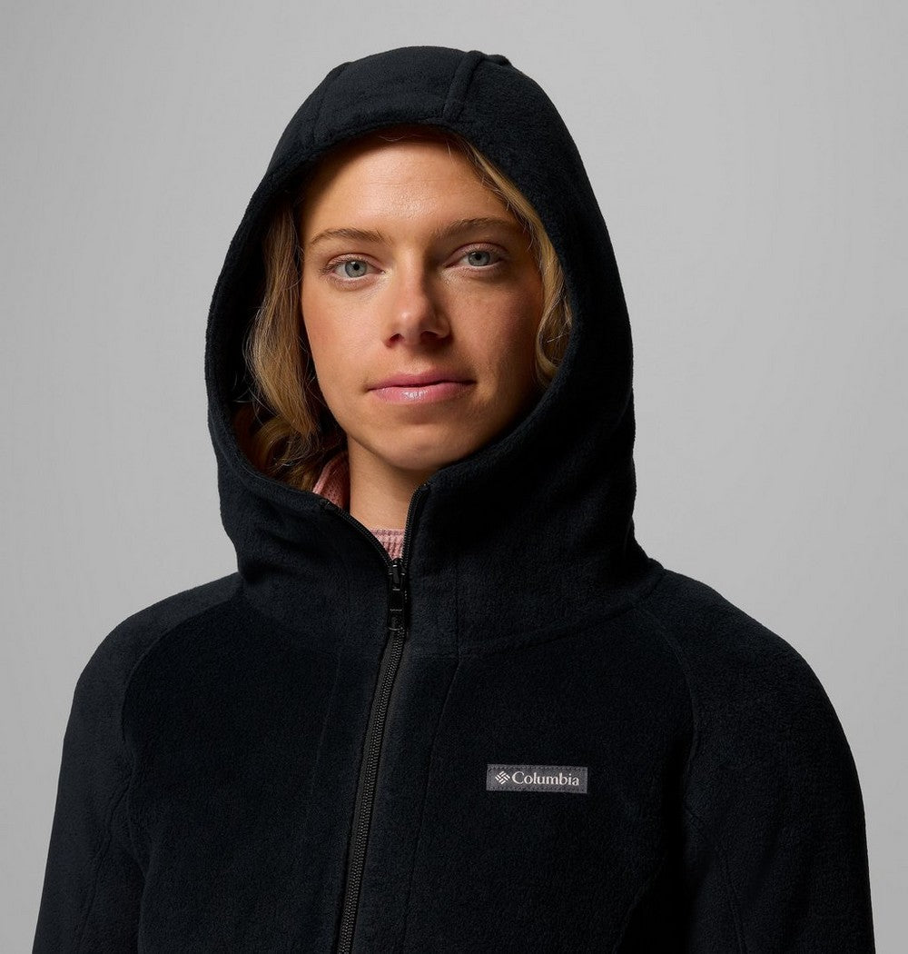 Women's Long Fleece Hoodie - Pink