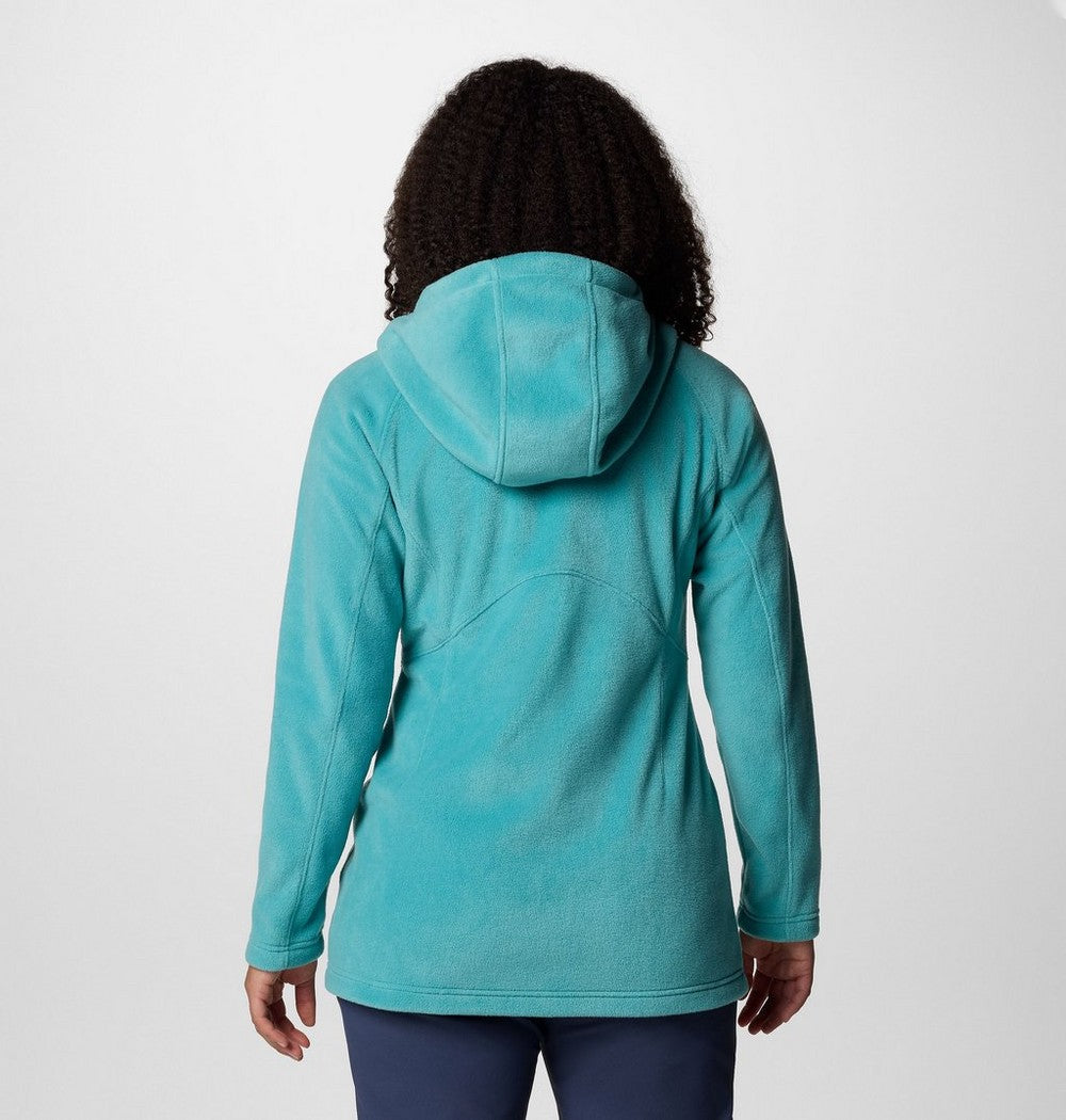 Women's Long Fleece Hoodie - Pink