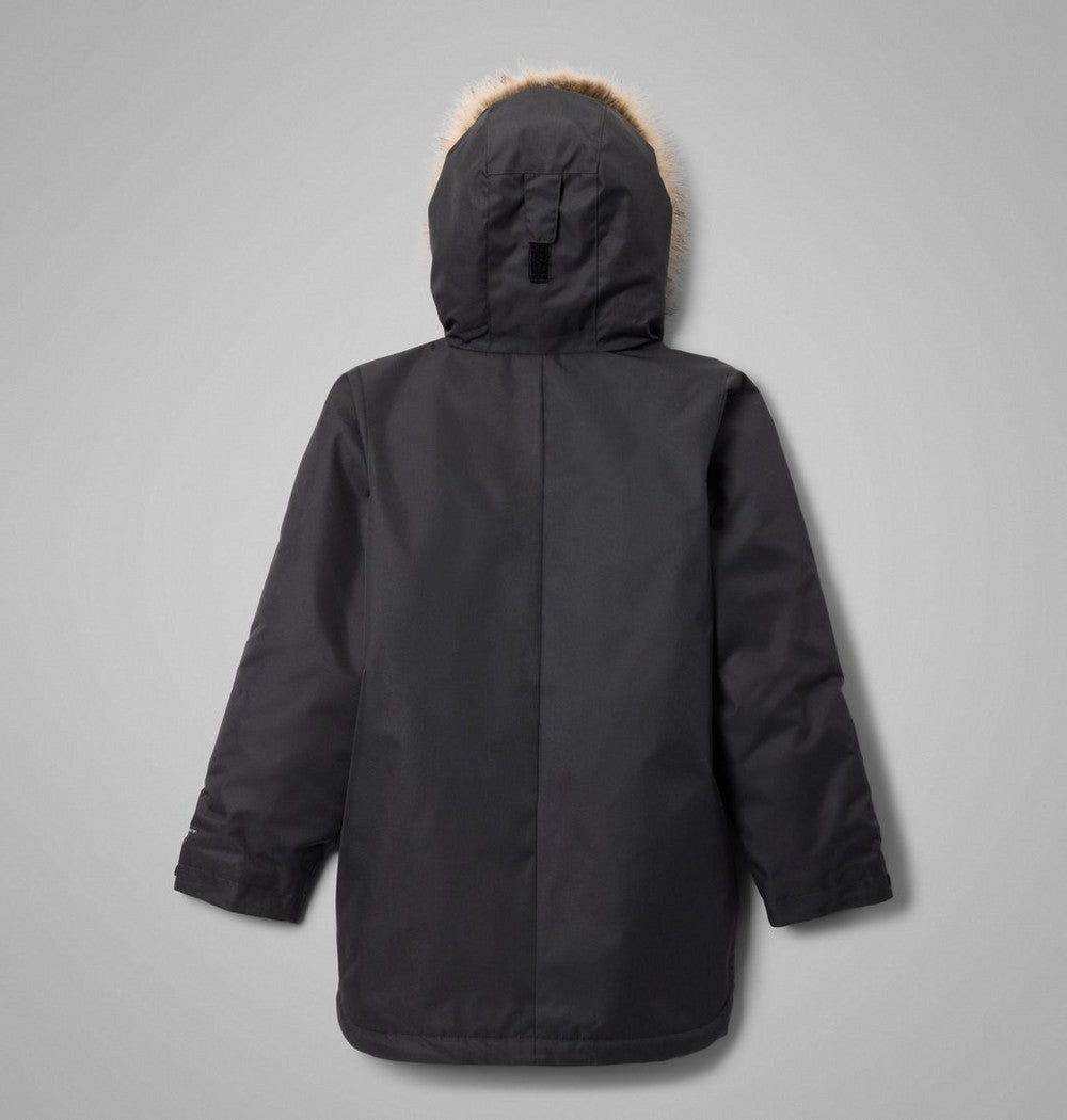 Girls' Long Insulated Parka - White