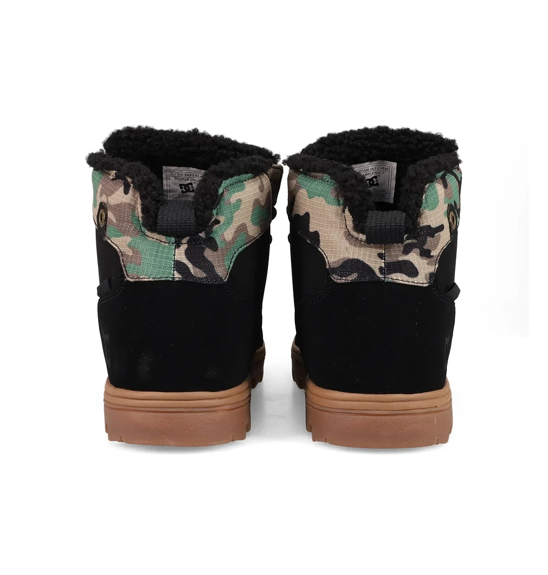 Men's Sherpa-Lined Winter Boots - Black Camo